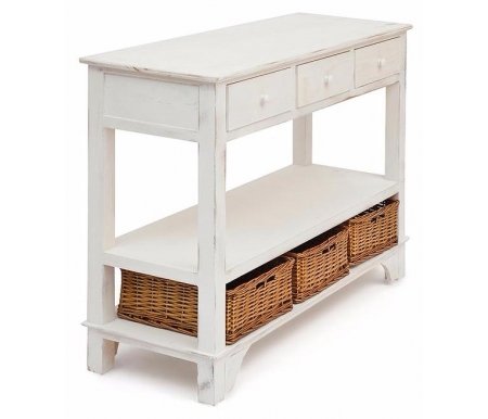 Комод Тетчер Secret De Maison Oiselet 6 mod. HX16-005NS с тремя корзинами и тремя ящиками butter white