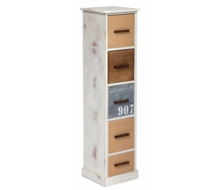 Тумба Тетчер Secret De Maison Maritime 5 mod. HX16-001NS с пятью ящиками butter white / navy design