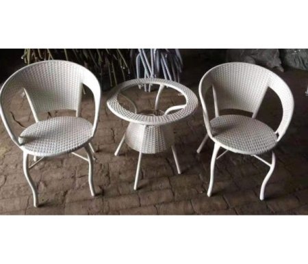Кофейный комплект из ротанга ЭкоДизайн, Белый, Bistro Wicker белый 
Кофейный комплект из ротанга ЭкоДизайн, Белый, Bistro Wicker белый