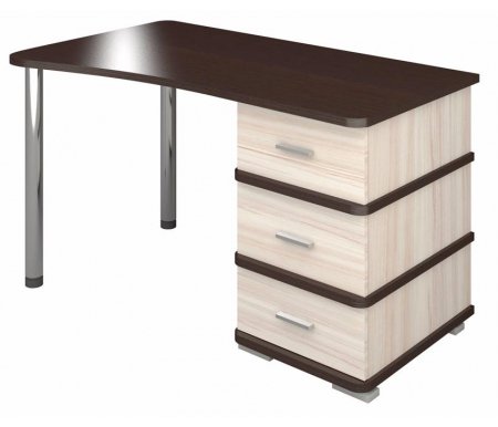 Компьютерный стол Мэрдэс СД-35 карамель / венге со столешницей венге