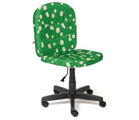 Здесь можно купить Step (Стэп) ромашки на зеленом  Компьютерное кресло Тетчер 