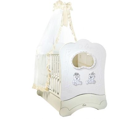 

Кроватка для новорожденных Feretti, Белый, FMS Oblo Majesty Brillante белая