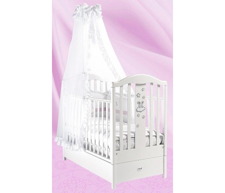 

Кроватка для новорожденных Feretti, Белый, FMS Romance белая