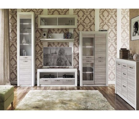 

Модульная гостиная Anrex, Вудлайн крем / дуб анкона, Оливия (комплектация 2)