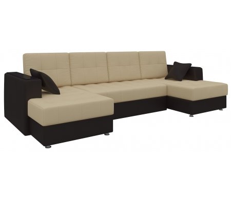 

Диван Mebelico, Эмир-П экокожа коричневый / бежевый