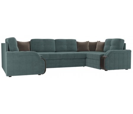 

Диван П-образный Mebelico, Николь П велюр бирюза