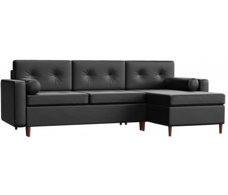 

Диван угловой Mebelico, Белфаст экокожа черный правый