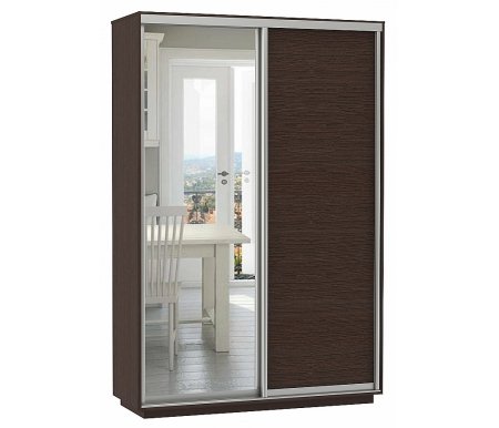 

Шкаф-купе Bravomebel, Чёрное дерево, D2-02 240 х 60 черное дерево