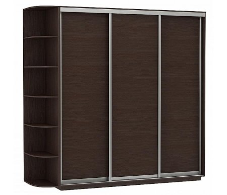 

Шкаф-купе Bravomebel, Чёрное дерево, D3-05 240 х 60 черное дерево