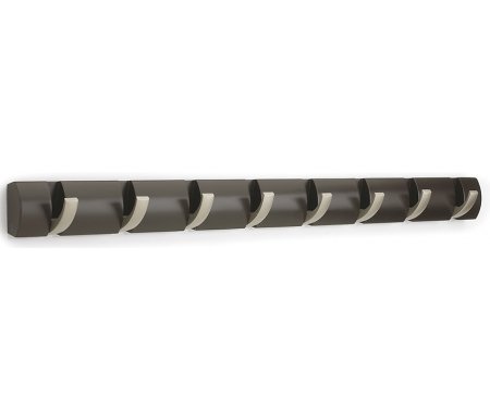 

Настенная вешалка Umbra, Коричневый, Flip 318858-213 8 крючков эспрессо