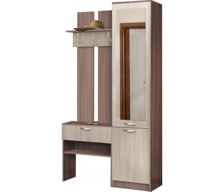 

Прихожая Диал, Ясень темный / ясень светлый, Иннэс-3 ясень темный / ясень светлый