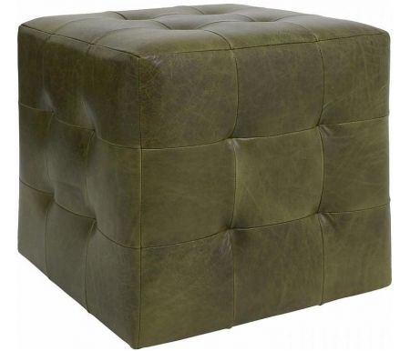 Пуф ОГОГО Обстановочка, Кожа dizaro - винтаж grassfield, Brick Max кожа dizaro-винтаж grassfield