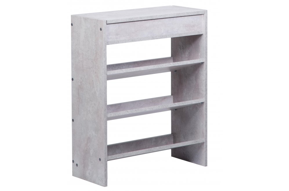 Обувница Мэдди с ящиком цемент светлый вельвет — купить в Ростове-на-Дону по цене 2 581 руб.