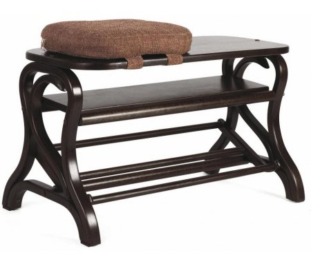 

Обувница Мебелик, Средне-коричневый;темно-коричневый;темно-коричневый / серый, под обувь Диана