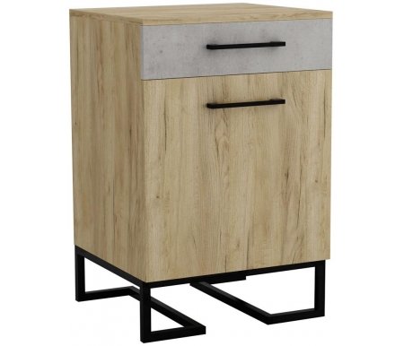 

Тумба R-Home, Дуб натуральный / бетон, для обуви с ящиком Loft дуб натуральный / бетон