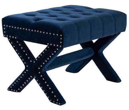 Банкетка Garda Decor Neil cc-67 велюр синяя