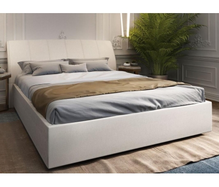 Двуспальная кровать Sonum Orchidea 160х200 см латте велюр