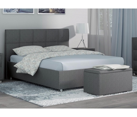 Двуспальная кровать Sonum Richmond 200х190 см серая рогожка