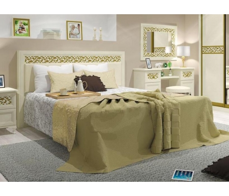 

Двуспальная кровать Заречье, Weave светлый, Ливадия Л8 с ПМ 160 х 200 см weave светлый