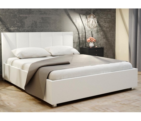 

Кровать двуспальная Galaxy, Эко кожа белая, Венера-3 180 х 200 см с ПМ эко кожа белая