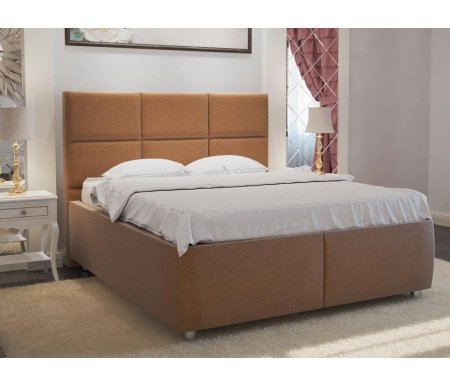 

Двуспальная кровать Galaxy, Shaggy brown, Афродита-5 160 х 200 см с ПМ велюр shaggy brown