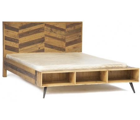 

Двуспальная кровать Тетчер, Brown recycled, Secret De Maison Largo mod. LAR BKK01EU 180x200 brown recycled
