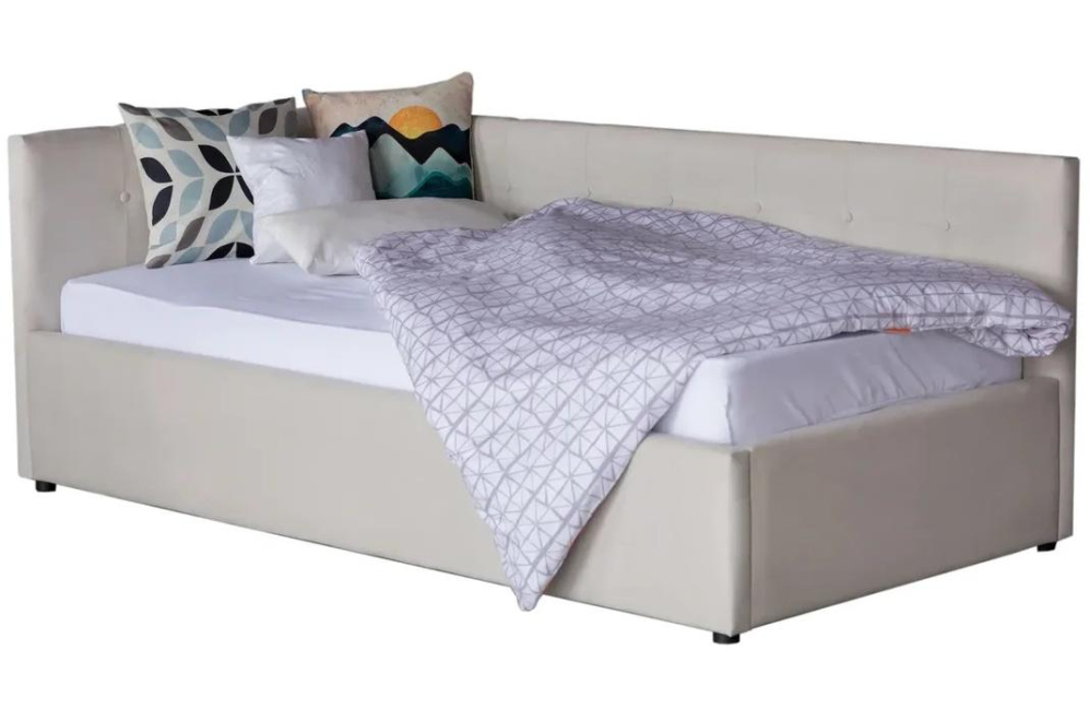 Тахта Bonna 90х200 велюр бежевый — купить в Москве по цене 19 000 руб.