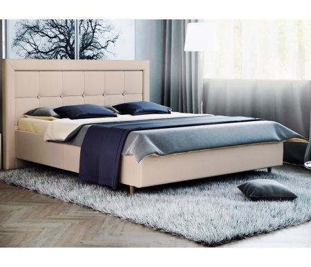 

Полутораспальная кровать Galaxy, Афродита-8-1 140 х 200 см с ПМ эко кожа marvel cream