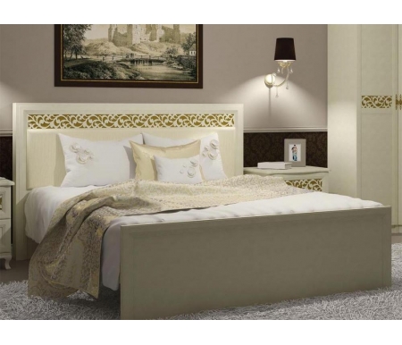 

Полутораспальная кровать Арника, Ливадия Л8а 140х200 см с ПМ weave светлый