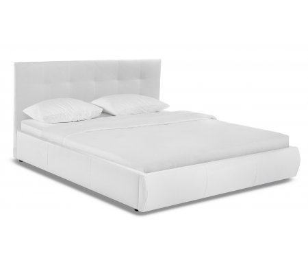 

Двуспальная кровать Galaxy, Афродита-2 160 х 200 см с ПМ эко кожа белая