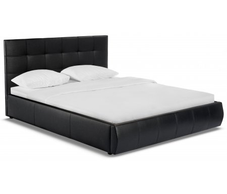 

Двуспальная кровать Galaxy, Афродита-2 160 х 200 см с ПМ эко кожа черная