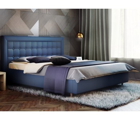 

Двуспальная кровать Galaxy, Афродита-8-2 180 х 200 см с ПМ велюр lecco ocean