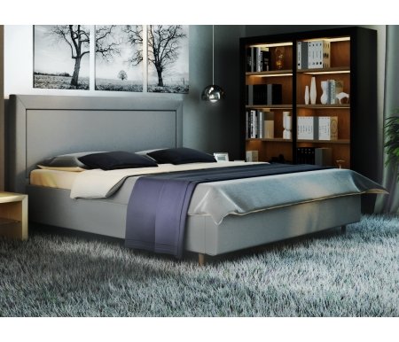 

Двуспальная кровать Galaxy, Афродита-8-3 180 х 200 см с ПМ рогожка selma grey