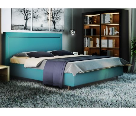 

Двуспальная кровать Galaxy, Афродита-8-3 180 х 200 см с ПМ велюр банни 05