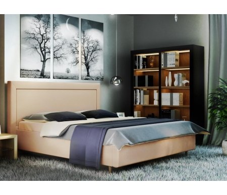 

Двуспальная кровать Galaxy, Афродита-8-3 180 х 200 см с ПМ велюр veluto 02