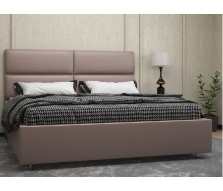 

Полутораспальная кровать Galaxy, Афродита-4 140 х 200 см с ПМ эко кожа dimrose
