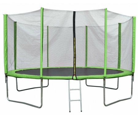 

Батут с защитной сеткой Капризун, AL-out360-green