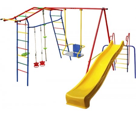 

Детская площадка Kms-sport, ДСК Игромания дачный Базовый с горкой КМС-420