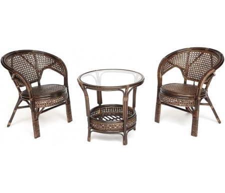 

Кофейный комплект из ротанга Тетчер, Грецкий орех, Pelangi walnut грецкий орех