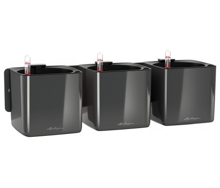 

Комплект кашпо Lechuza, Антрацитовый, Green Wall Home Kit Glossy