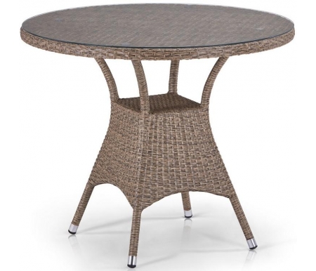 

Стол Афина, Светло - коричневый, из ротанга T197AT-W56-D90 Light Brown