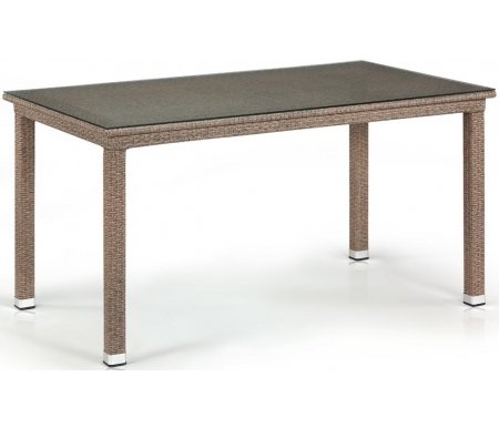 Стол Афина из ротанга T256B-W56-140x80 Light Brown
