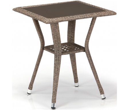 Стол Афина из ротанга T25-W56-50x50 Light brown