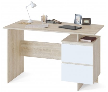 

Письменный стол Сокол, Дуб сонома / белый, СПМ-19 дуб сонома / белый