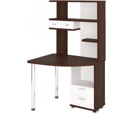 

Компьютерный стол Мэрдэс, Венге / белый жемчуг, СК-20 левый