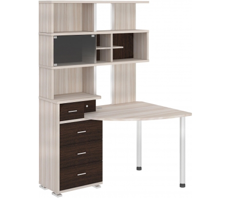 

Компьютерный стол Мэрдэс, Карамель - венге, СР-320 правый