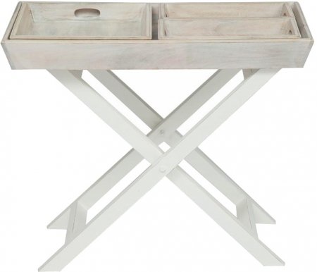 

Сервировочный столик Тетчер, Antique white / whitewash, Secret De Maison Riviera (mod.2351) antique white/white wash