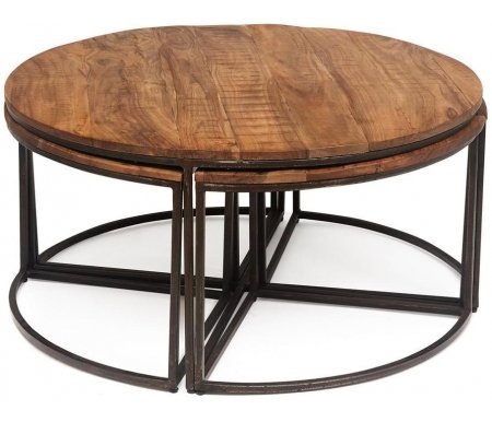 

Комплект столиков Тетчер, Хела натуральный винтаж / античная медь, Secret de Maison Eugendorf mod. 1466 хела натуральный винтаж / античная медь