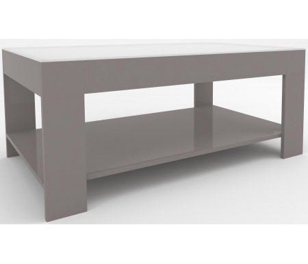 

Журнальный столик Мебелик, Серый / стекло белое, BeautyStyle 26 серый / стекло белое