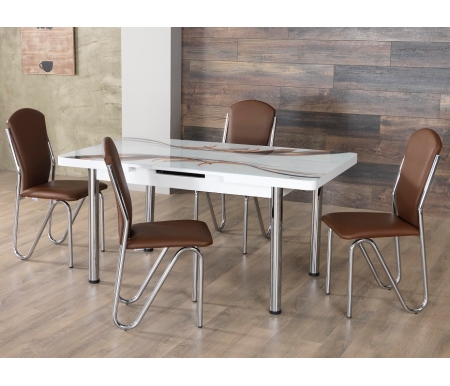 

Обеденная группа Sonorous, Brown, K43A 2 стула brown